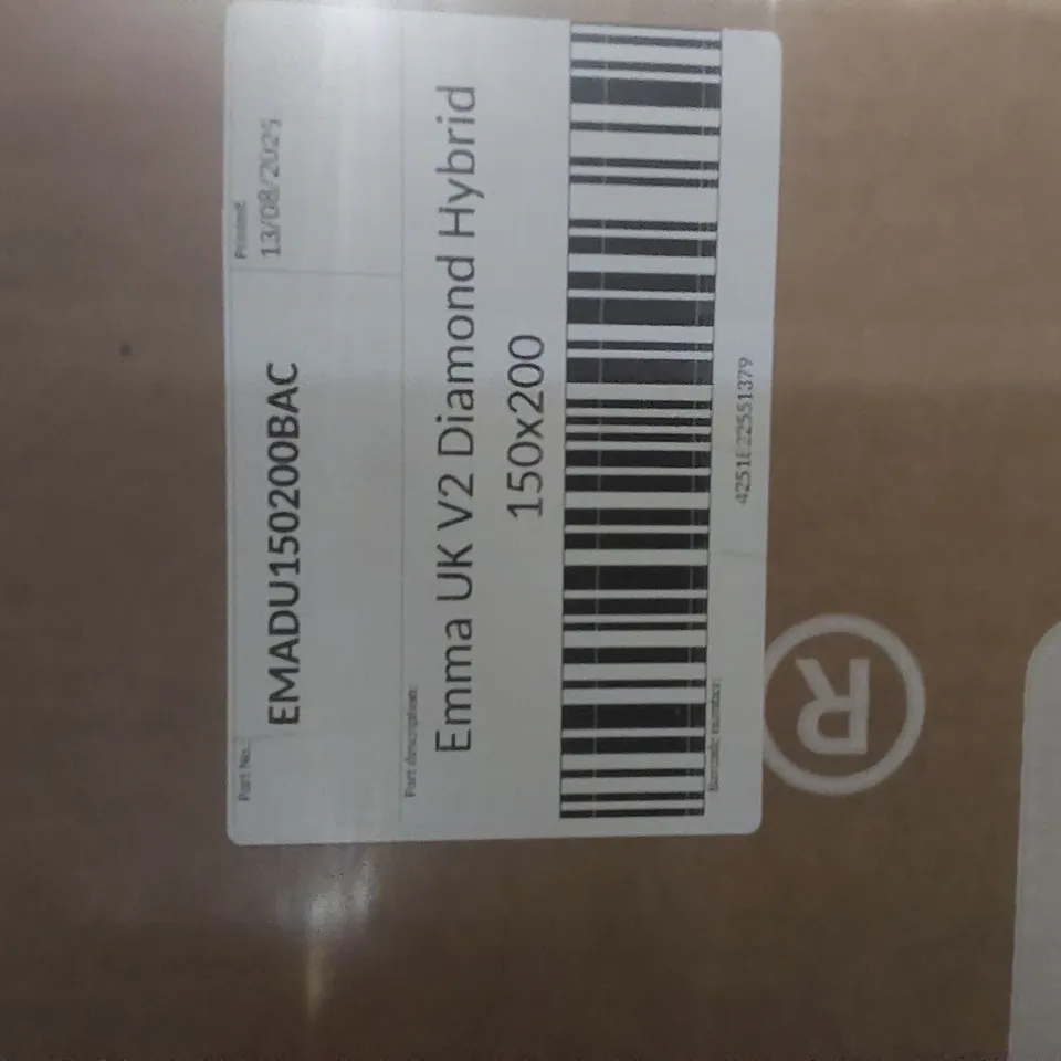 BRAND NEW BOXED EMMA UK V2 DIAMOND HYBRID 150 x 200CM KING SIZE MATTRESS 