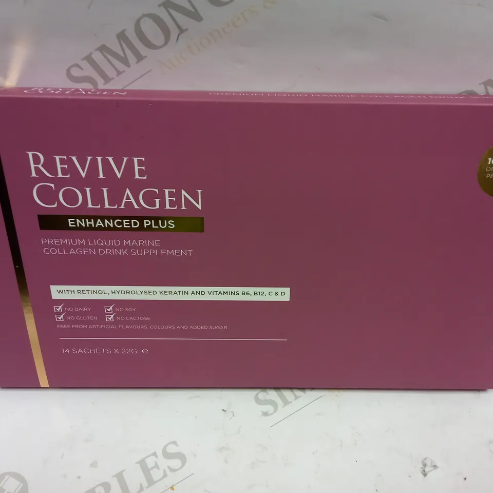 SEALED REVIVE COLLAGEN PREMIUM LIQUID COLLAGEN DRINK SUPPLEMENT - 14 X 22G 