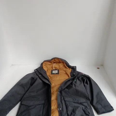 PASSENGER MEN'S JACKET – NAVY WITH ORANGE LINING – UK M
