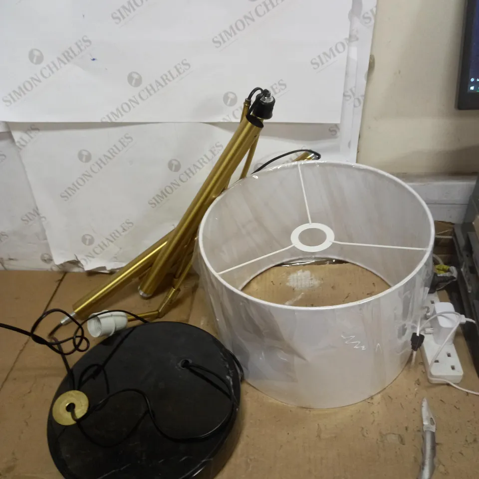 JOHN LEWIS ANGUS FLOOR BRASS LAMP