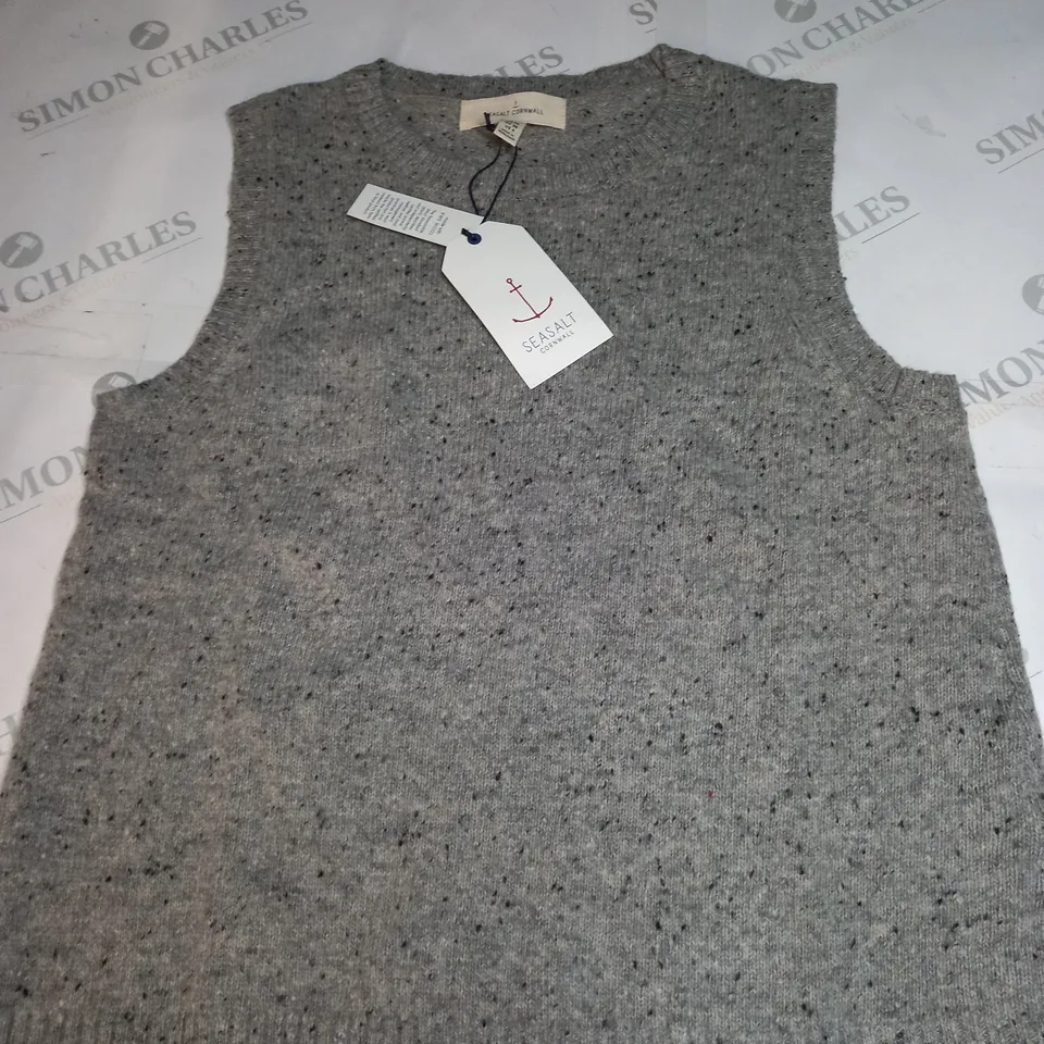 SEASALT CORNWALL EAST VIEW KNITTED VEST SIZE 10