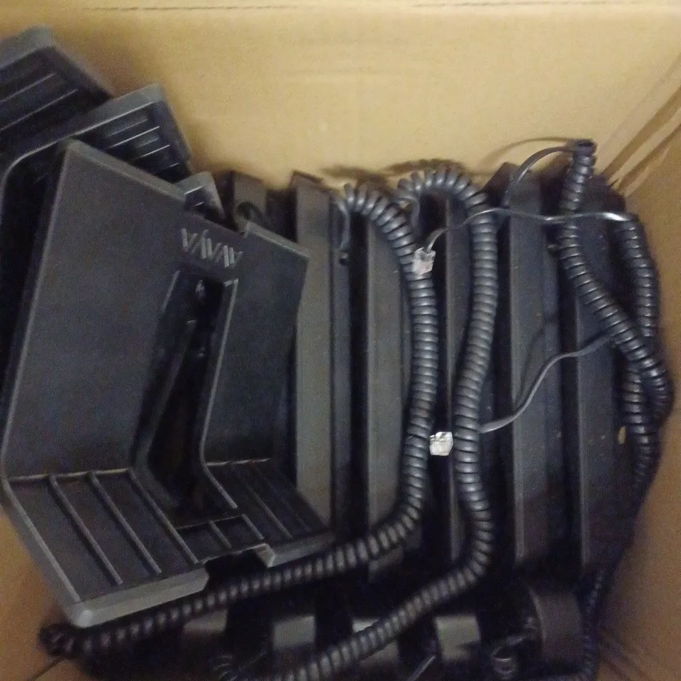 7 X AVAYA 1608-I BLK OFFICE TELEPHONES IN BLACK