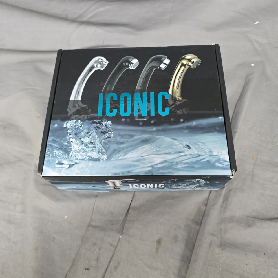 ICONIC BATHROOM TAPS WITH BRAIDED HOSES – BATH FITTINGS SET 