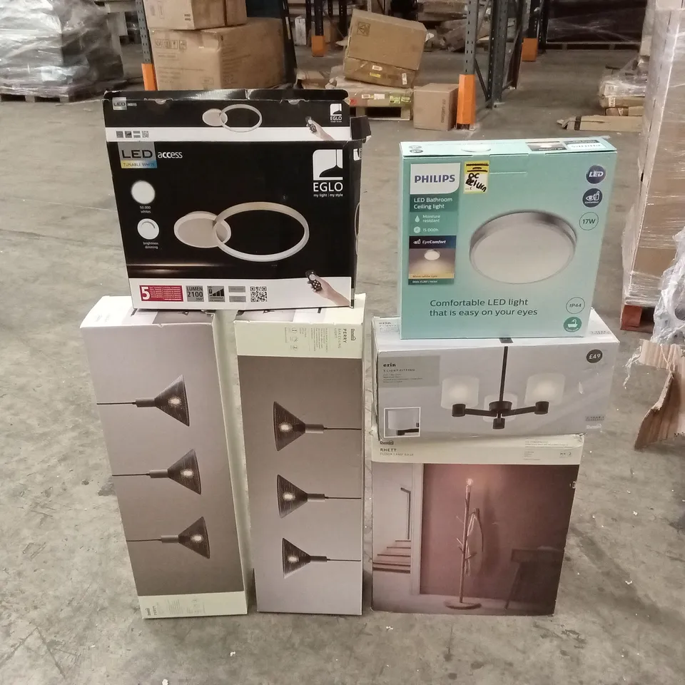PALLET TO CONTAIN APPROXIMATELY 20 ASSORTED DESIGNER LIGHTING PRODUCTS