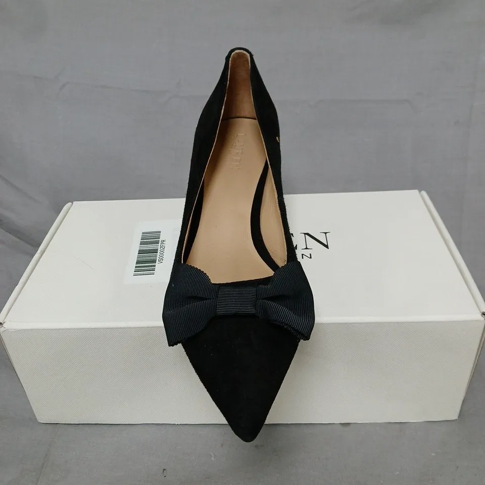 RALPH LAUREN SHOES BOW DETAILED CLOSED TOE PUMPS SIZE UK 4