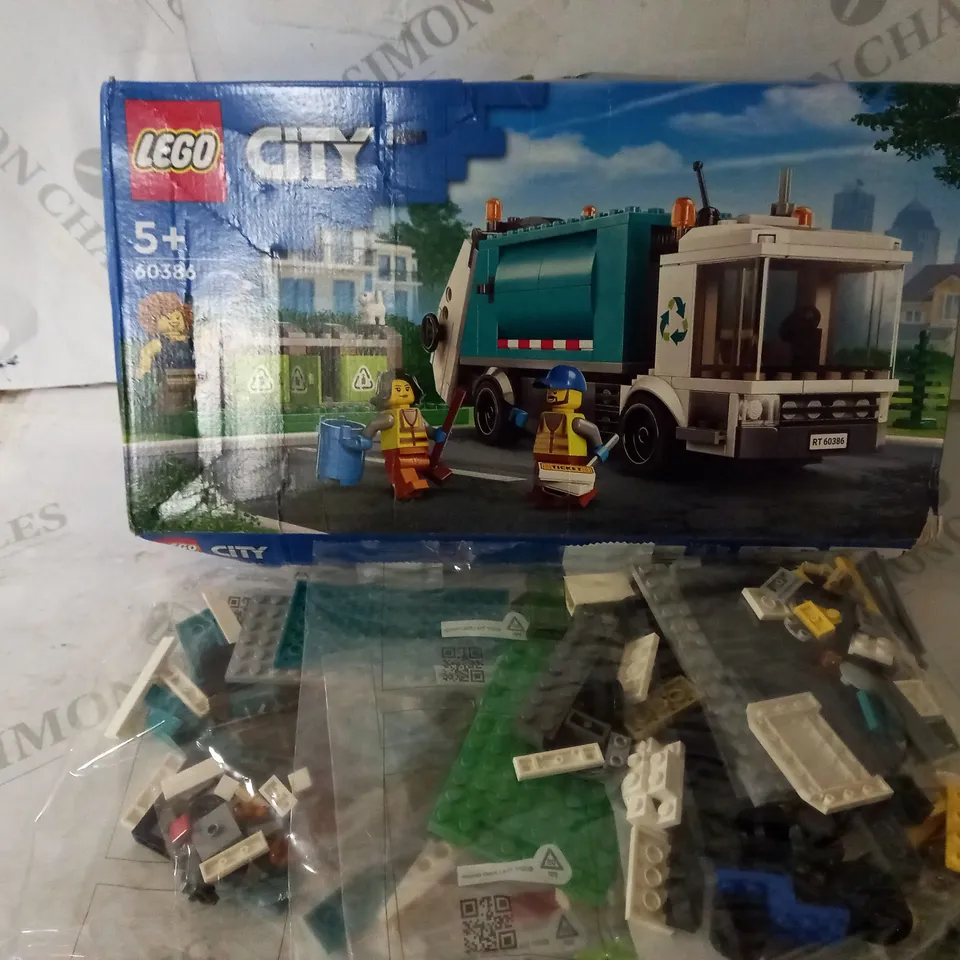 LEGO CITY RECYCLING TRUCK 60386 RRP £29.99