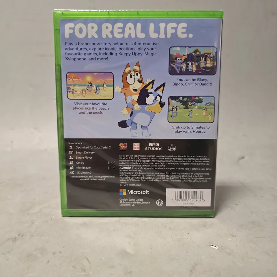 SEALED XBOX SERIES X BLUEY THE VIDEO GAME 