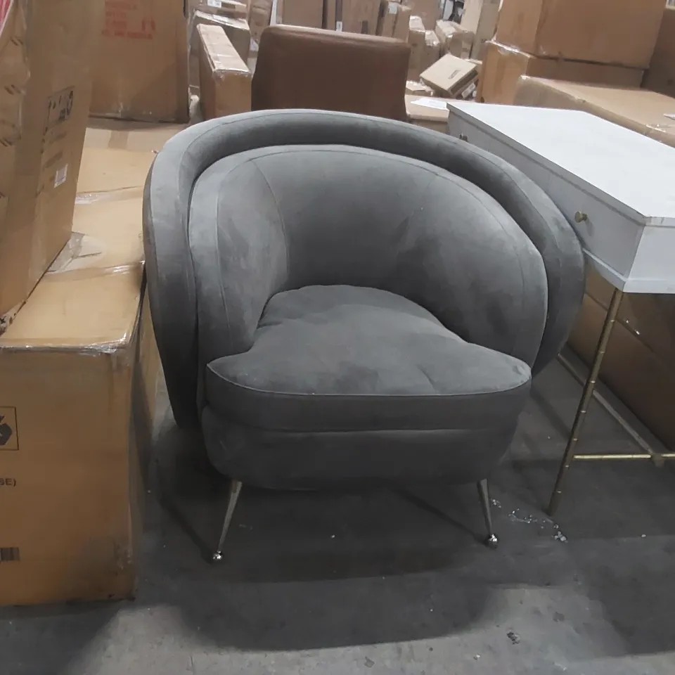 QUALITY DESIGNER TERSORO ARMCHAIR IN GREY