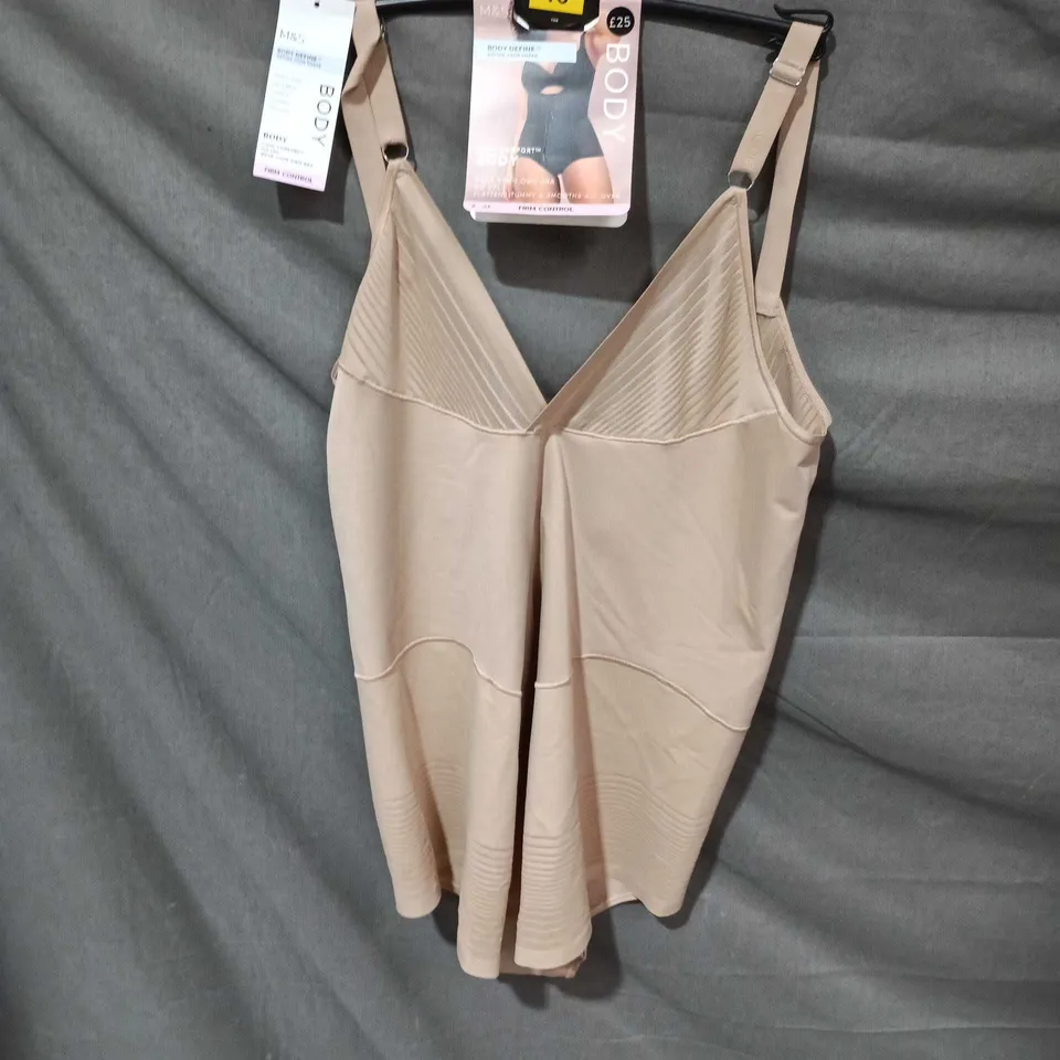 M&S BODY DEFINE FIRM CONTROL SHAPEWEAR BODYSUIT – NUDE, SIZE 8-24