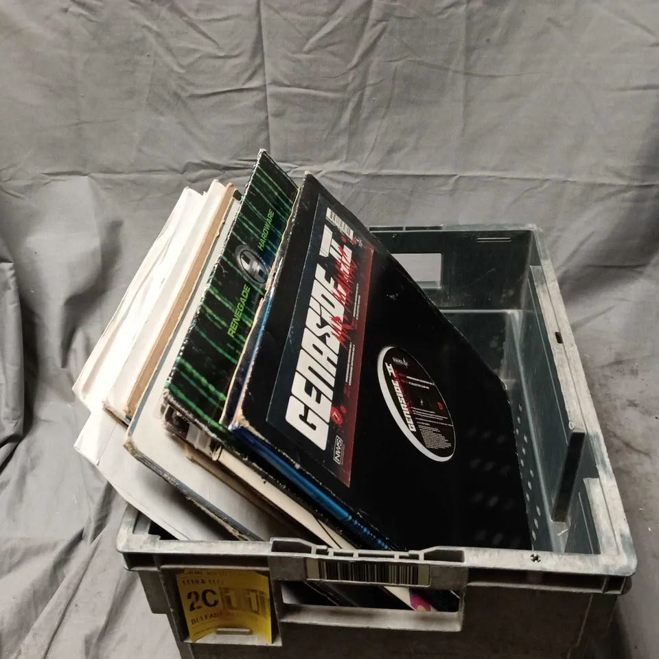 APPROXIMATELY 20 ASSORTED VINYL RECORDS TO INCLUDE GENASIDE II MR MANIAC, THE RELOADED EP, TOMMY KNOCKER, SILKIE ETC