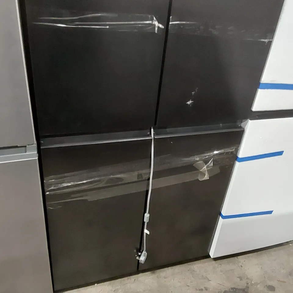 CHIQ AMECICAN FRIDGE FREEZER CROSS DOOR, 415 L, 182 CM HEIGHT, 63 CM DEPTH,SIDE BY SIDE,CARE+ MULTI-TEMP ZONE,SMART INVERTER COMPRESSOR, SLEEK STAINLESS DARK, FREE FROST