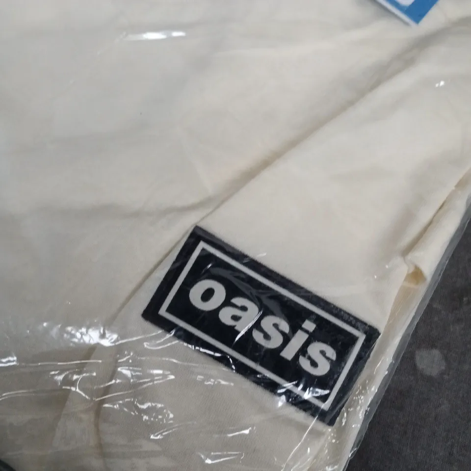 BAGGED ADIDAS OASIS 3-STRIPES TEE – CREW NECK, CREAM/OFF-WHITE, UK 3XL (US 3XL)
