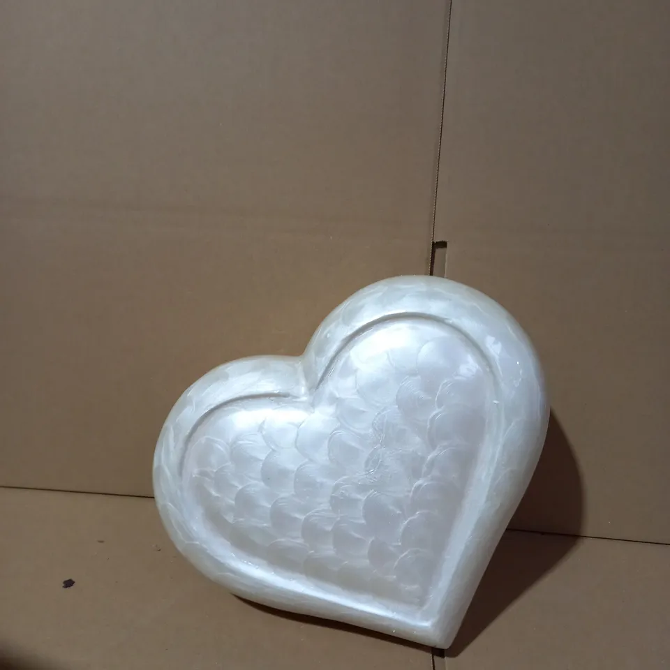 HEAVENLY HEART PEARLED MONEY JAR