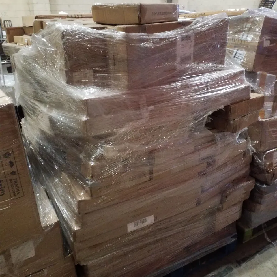 PALLET CONTAINING LARGE QUANTITY OF ASSORTED SHELVES