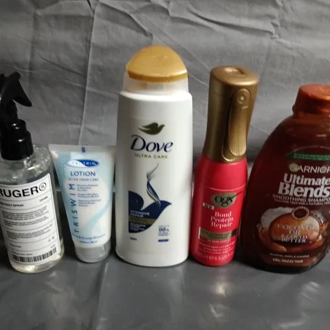 APPROXIMATELY 15 ASSORTED HEALTH & BEAUTY PRODUCTS TO INCLUDE DOVE, LOTION AND GARNIER 