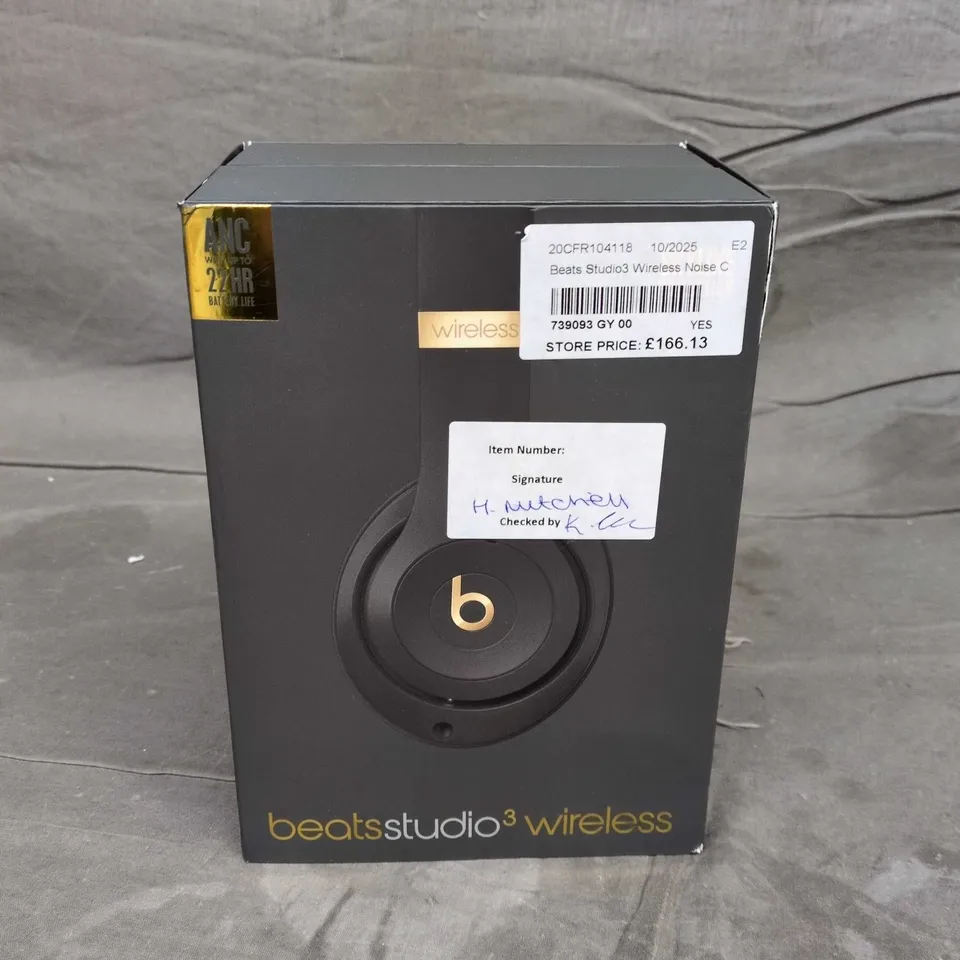 BEATS STUDIO3 WIRELESS HEADPHONES – BOXED