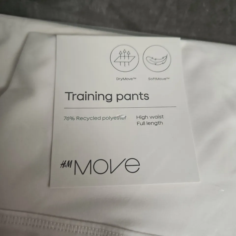 H&M MOVE TRAINING PANTS – SIZE M, HIGH WAIST, 76% RECYCLED POLYESTER