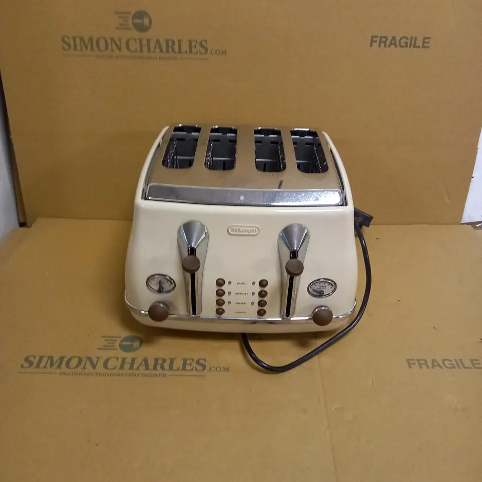 DELONGHI ICONA VINTAGE 4-SLOT TOASTER