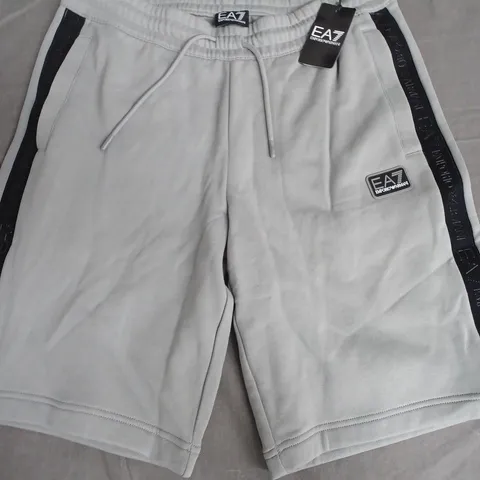 EMPORIO ARMANI GREY FLEECE SHORTS - L