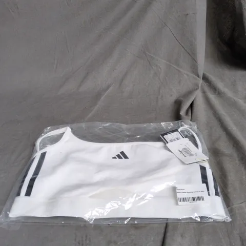 ADIDAS HYPERGLAM BLACK/WHITE TRAINING BRALETTE MEDIUM WHITE, BAGGED WITH TAGS