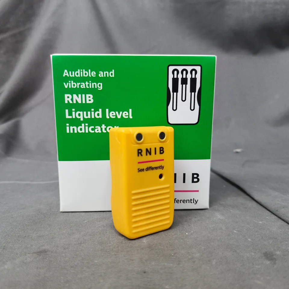 BOXED UNBRANDED AUDIBLE AND VIBRATING RNIB LIQUID LEVEL INDICATOR - DK205