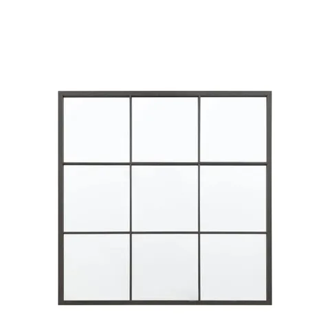 BOXED CHAFFORD BLACK RECTANGULAR MIRROR - 1 BOX
