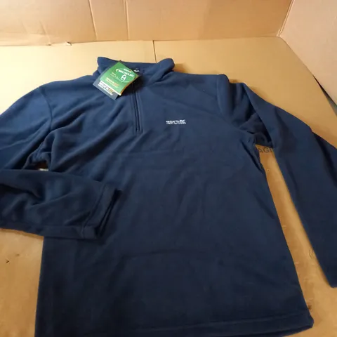 REGATTA QUARTER ZIP NAVY FLEECE - UK XL