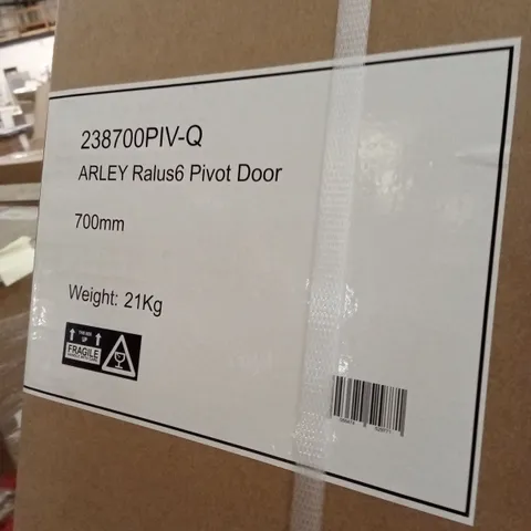 BOXED ARLEY RALUS6 PIVOT SHOWER DOOR - 700mm x 1850mm