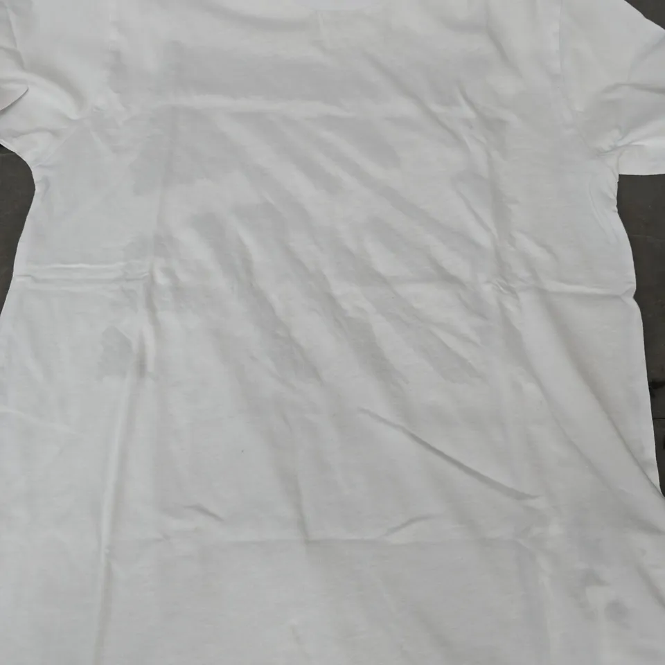 OFF WHITE "SEASONAL" CREW NECK SHORT SLEEVE T-SHIRT IN WHITE SIZE XS