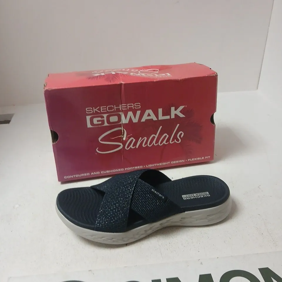 SKECHERS GO WALK SANDALS – NAVY, WOMEN'S UK 6 (US 9 / EUR 39)