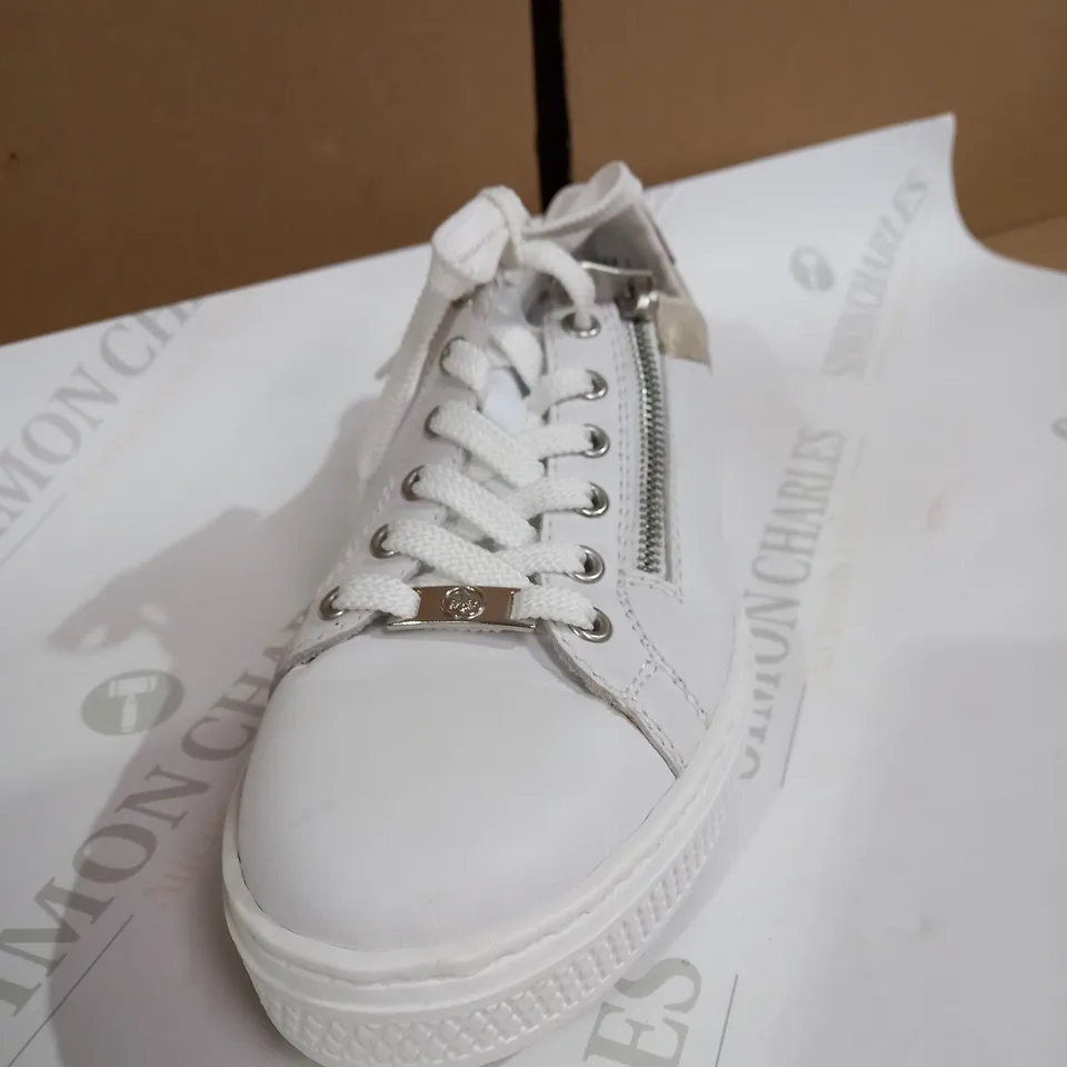 RIEKER WHITE TRAINERS SIZE 6.5