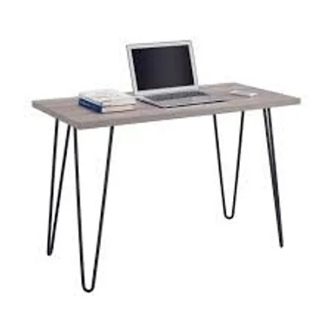 DOREL HOME DESK GREY OAK (1 BOX)