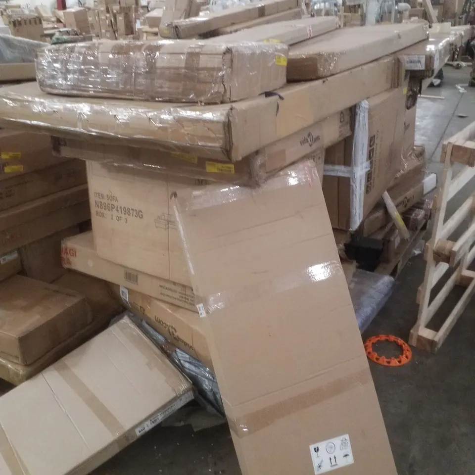 PALLET CONTAINING ASSORTED FLATPACK FURNITURE PARTS 
