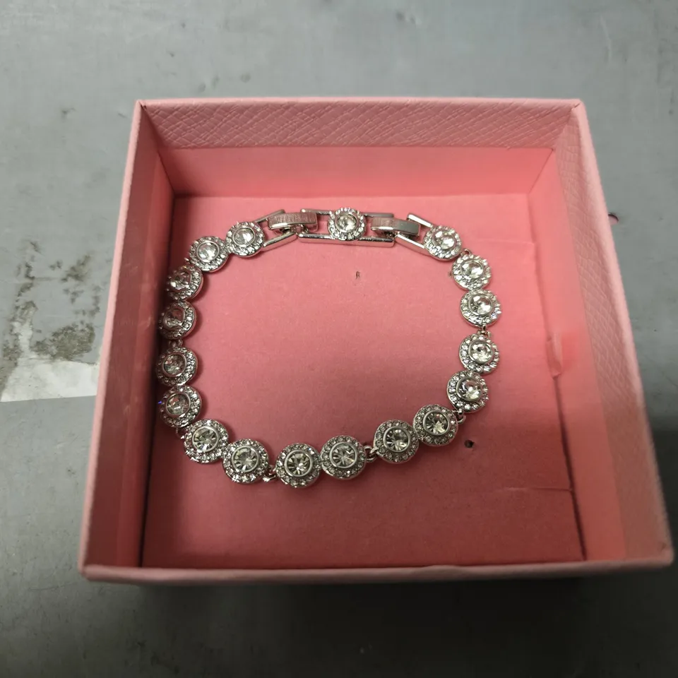 BOXED SWAOVSKI ROUND CUT BRACELET 