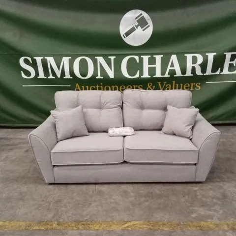 HALSTOW 2 SEATER FABRIC SOFA - SILVER