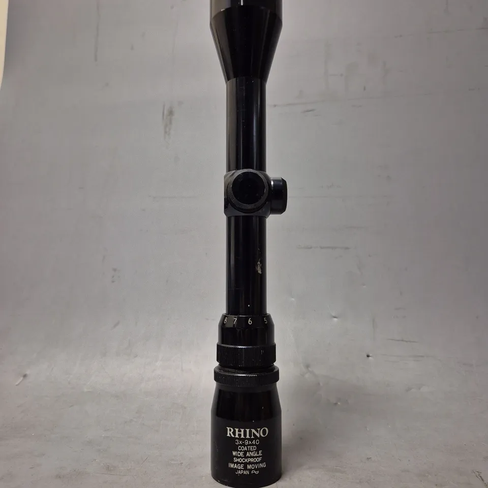 RHINO 3X-9X40 COATED WIDE ANGLE SHOCKPROOF IMAGE MOVING SCOPE