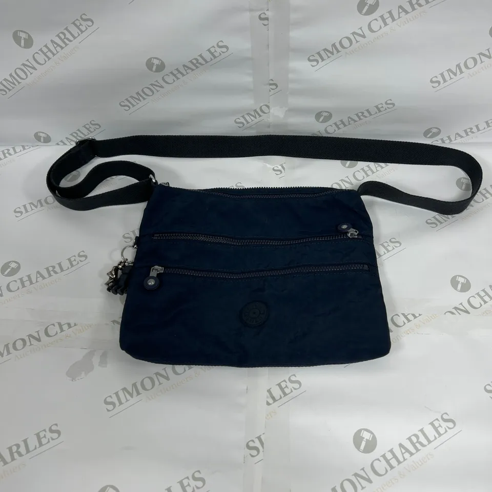 KIPLING ZIP POCKETS SHOULDER BAG IN NAVY