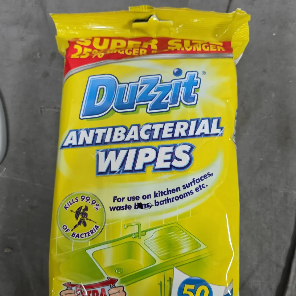 TOTE OF APPROXIMATELY 15 ASSORTED ITEMS TO INCLUDE: ANTI BAC WIPES AND MASKING TAPE