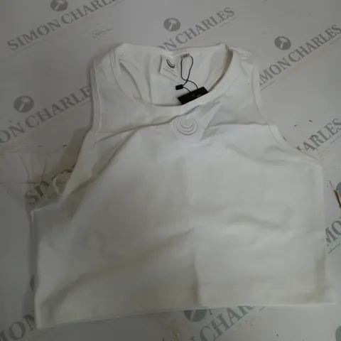 WHITE LAZULI LABEL TANK TOP SIZE M 