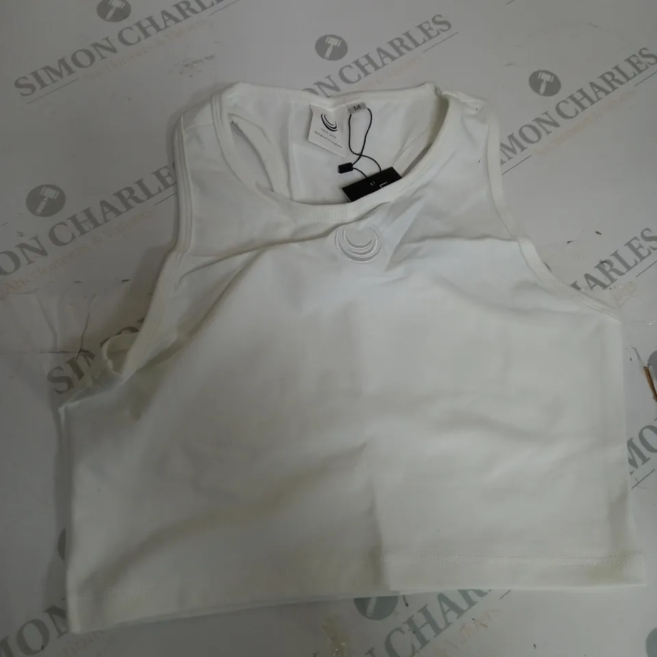 WHITE LAZULI LABEL TANK TOP SIZE M 