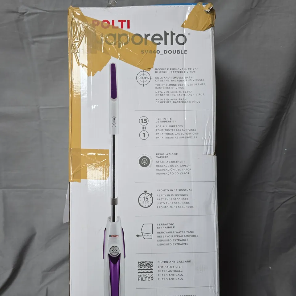POLTI VAPORETTO SV440 DOUBLE STEAM CLEANER
