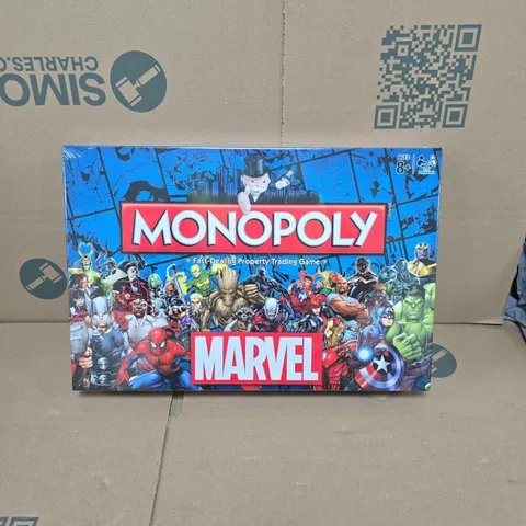 MONOPOLY MARVEL EDITION BOARD GAME - BOXED
