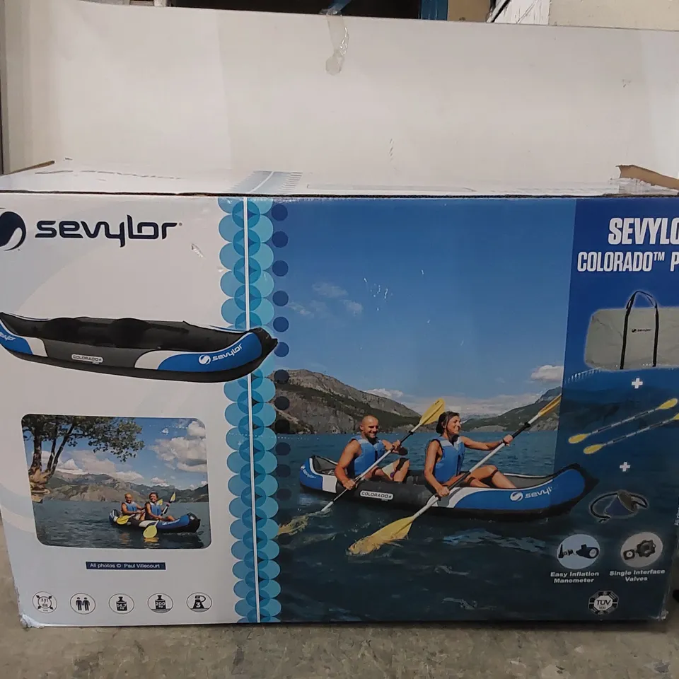 BOXED SEVYLOR COLORADO PRO KIT 2 PERSON INFLATABLE KAYAK (1 BOX)
