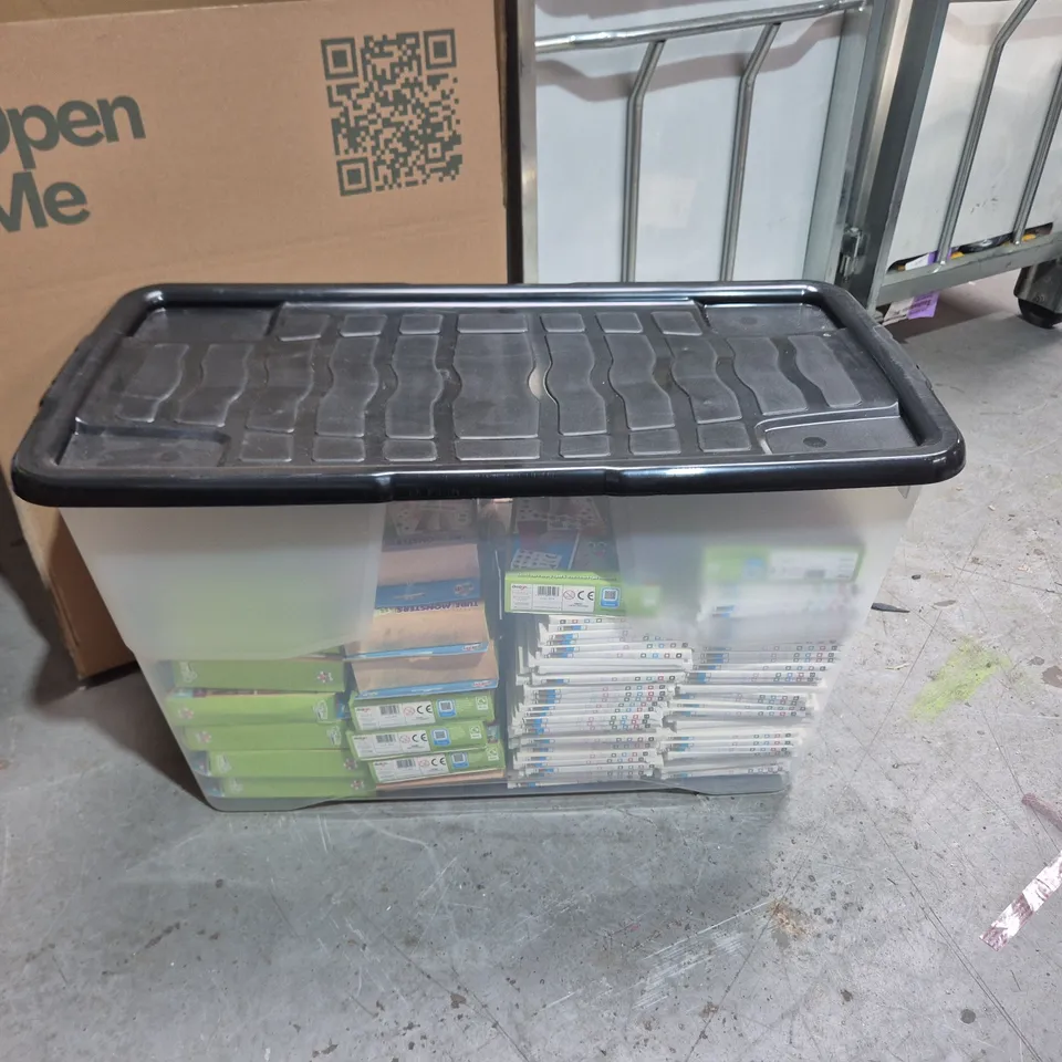 large quantity of assorted party games and activities to include snake & ladders, naughty card game and lcd writing tablets