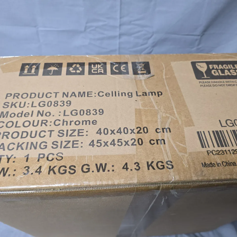 WARMIE HOMY CEILING LAMP LG0839 CHROME