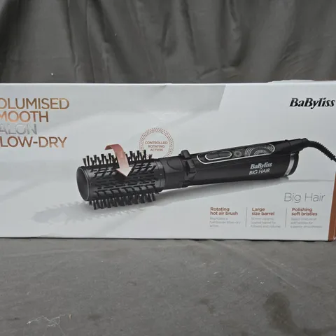 BOXED BABYLISS NEW BIG HAIR CURLING BRUSH 