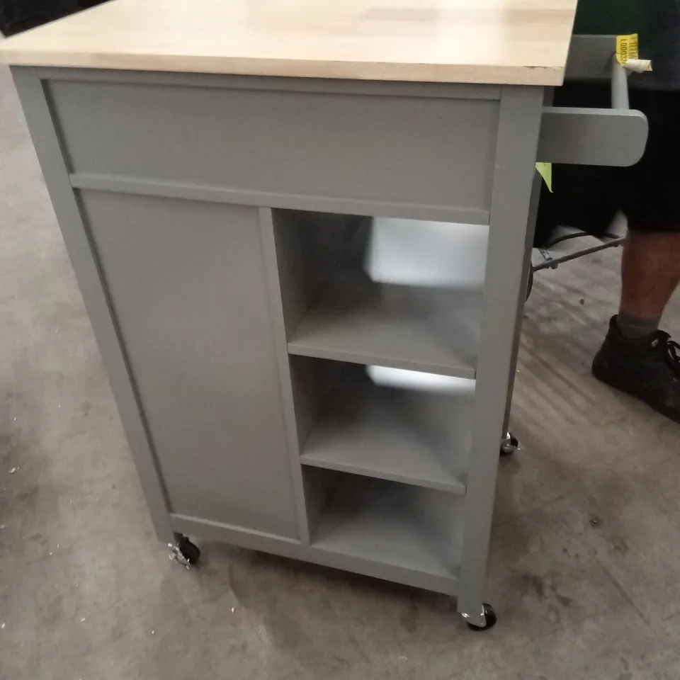 TOQUEVILLE COMPACT KITCHEN TROLLEY UNIT ON WHEELS