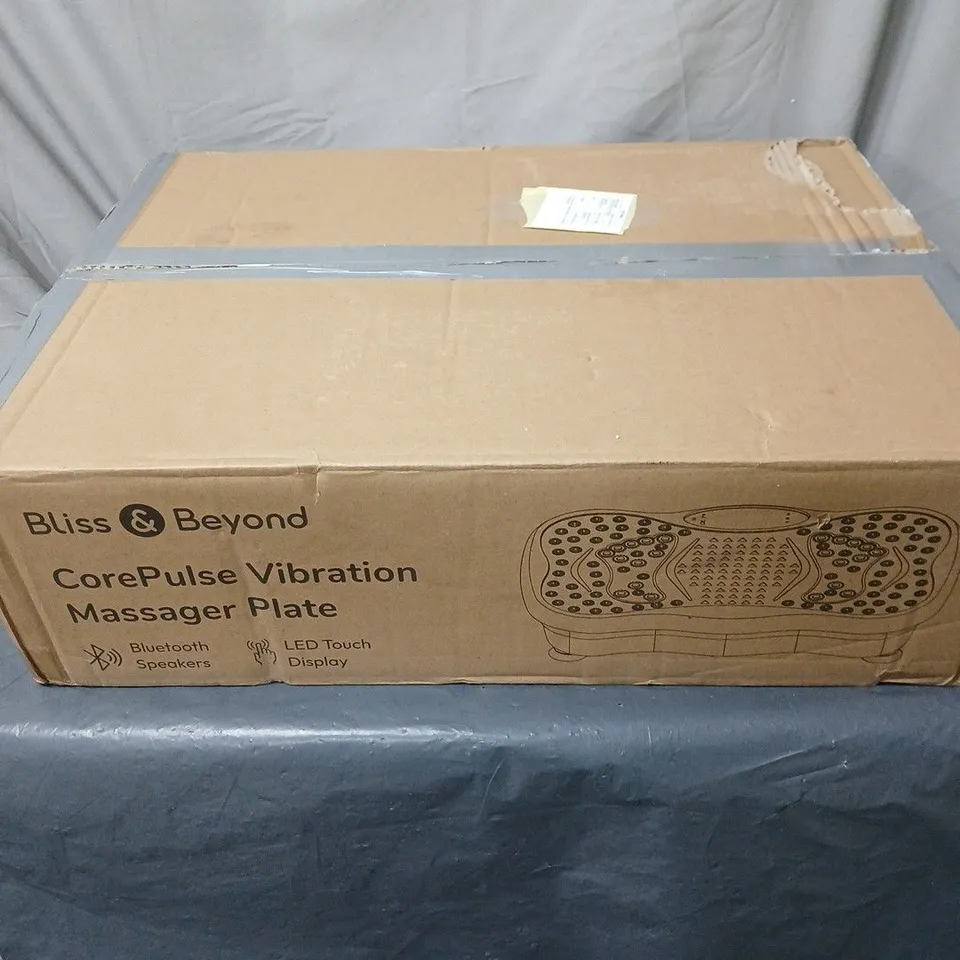 BLISS AND BEYOND COREPULSE VIBRATION MASSAGER PLATE BOXED