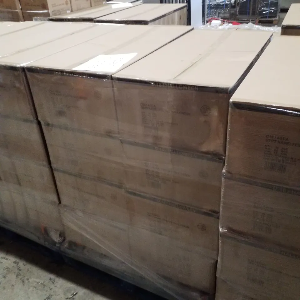PALLET CONTAINING 8 BOXES OF BRAND NEW PLASTIC HALLOWEEN KIDS WEAPONS