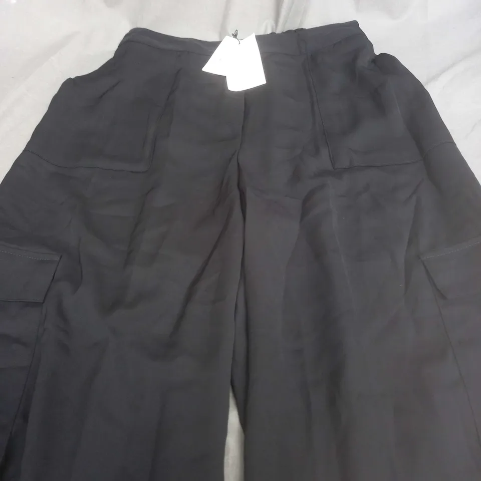 NOBODYS CHILD BLACK CARRIE TROUSERS IN BLACK - UK 14